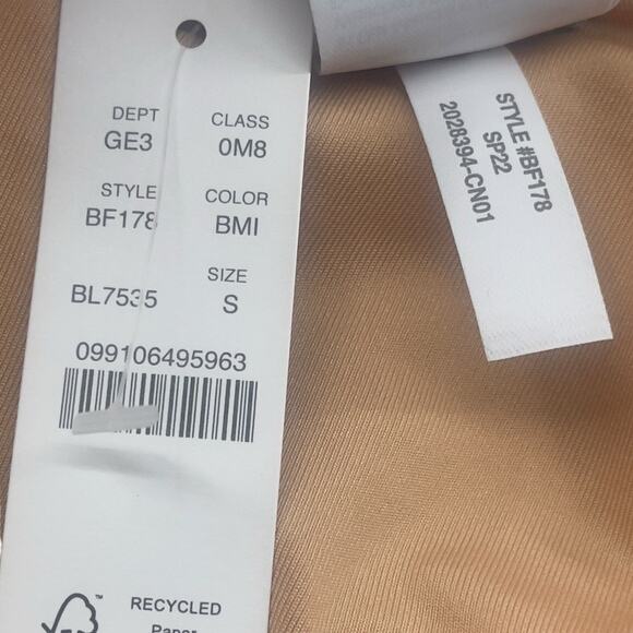 J Crew High Rise Bikini Bottoms Blue High Cut Leg Size Small BF178 New With Tags - Picture 4 of 5